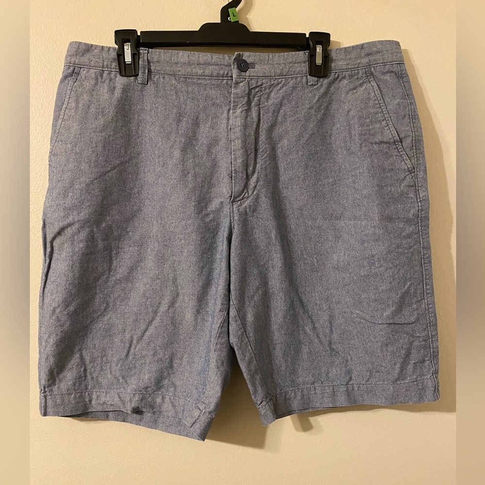 Mens Blue J. Crew Flat Front 100% Cotton 4-Pocket Shorts 36 Waist